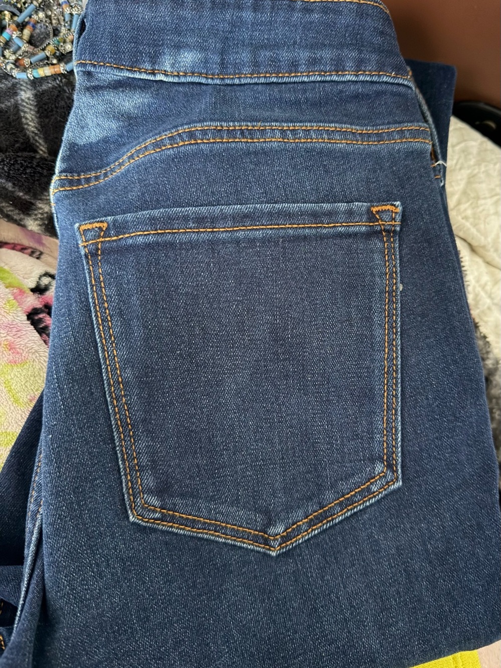 Old Navy Women’s Skinny Jeans in Dark Blue Denim